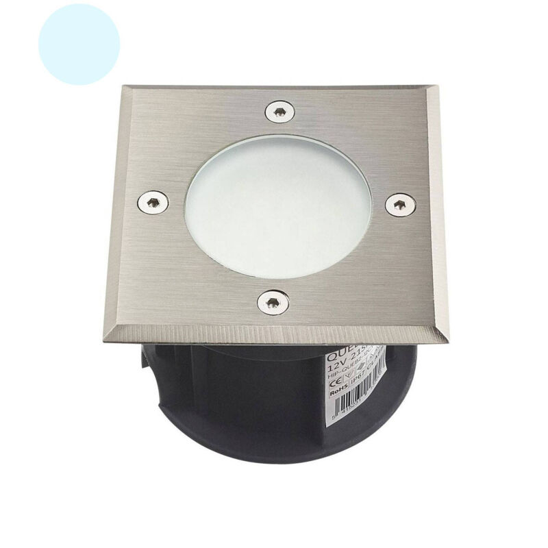 foto del prodotto built in spot holder piano 1.5w 110lm 120 220v ip67 impermeabile quadrato bianco freddo 6000k perforazione cartella del diffu