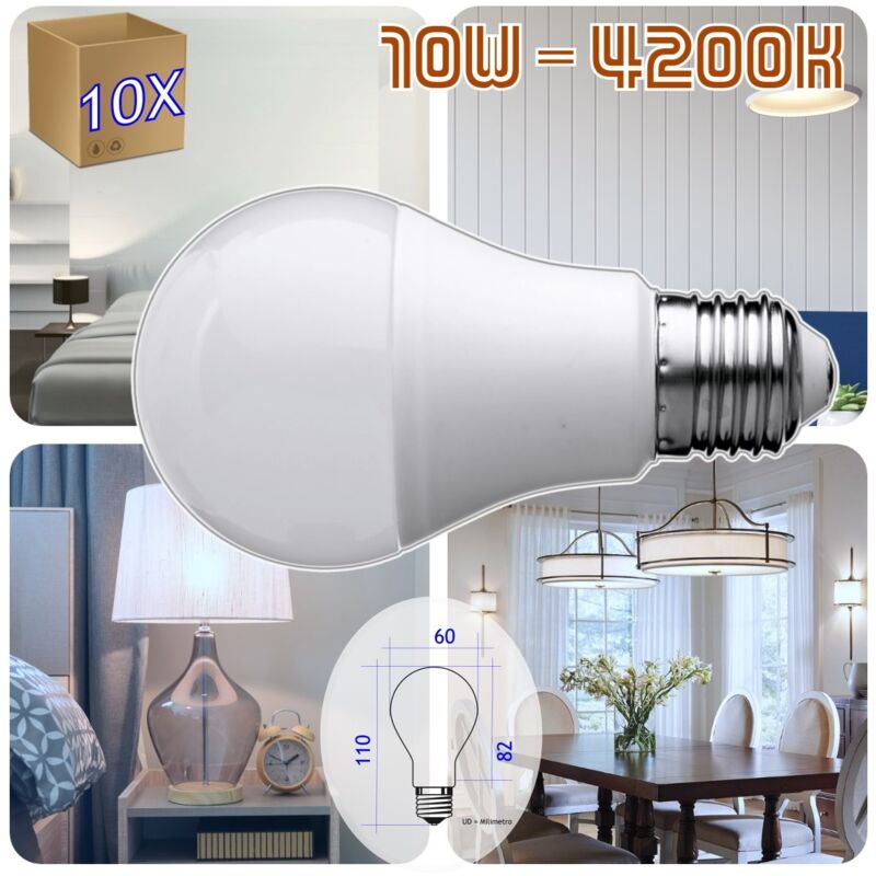 foto del prodotto bulbo led 10x a60l 10w rose jandei