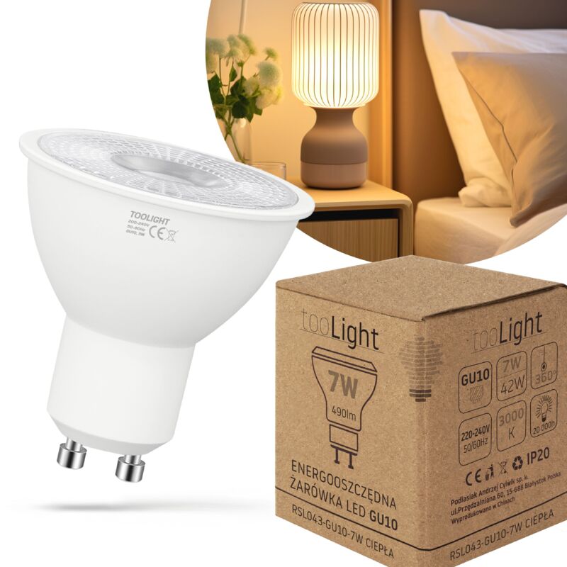 foto del prodotto bulbo led rsl043 gu10 7w warm