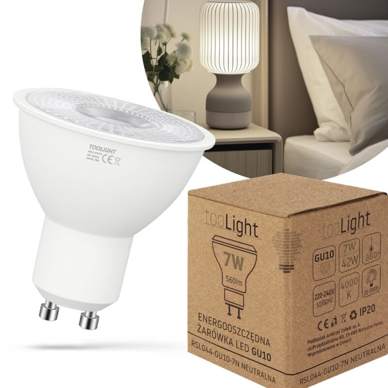 foto del prodotto bulbo led rsl044 gu10 7w neutral