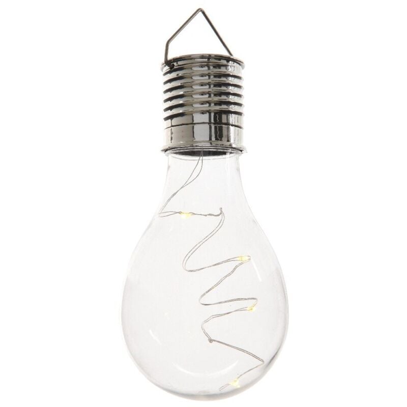 foto del prodotto bulbo solare 4 led a luce calda d.8xh14cm in plast