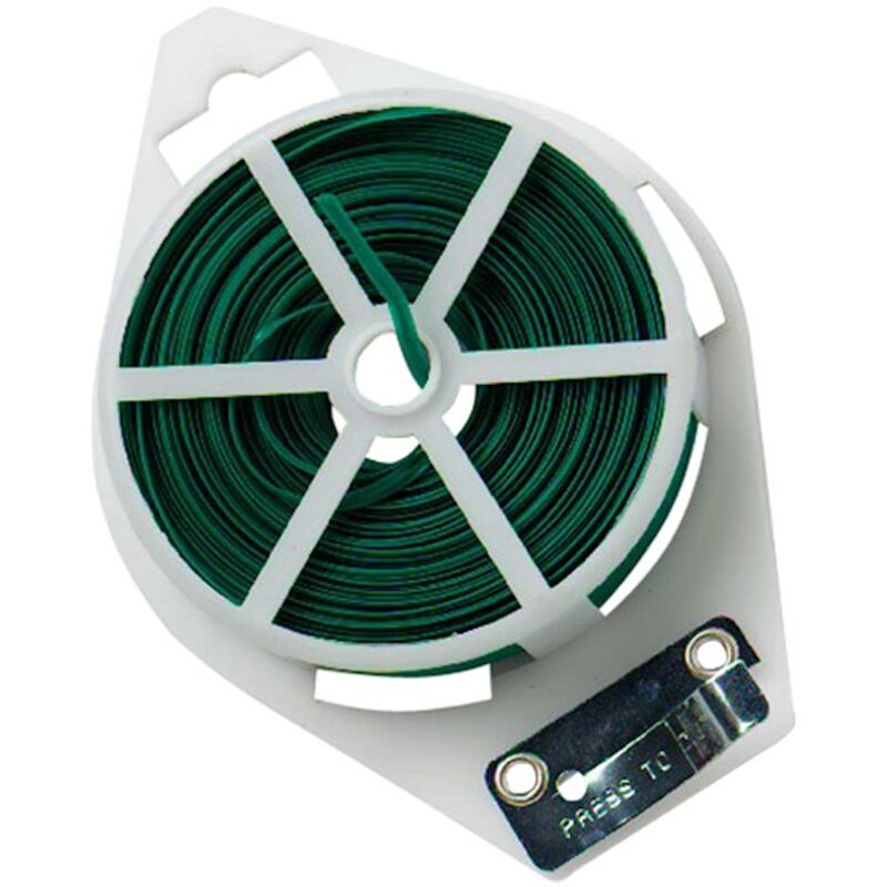 foto del prodotto bulk hardware bh01222 fascetta di fissaggio piante in plastica con cesoia, bianco