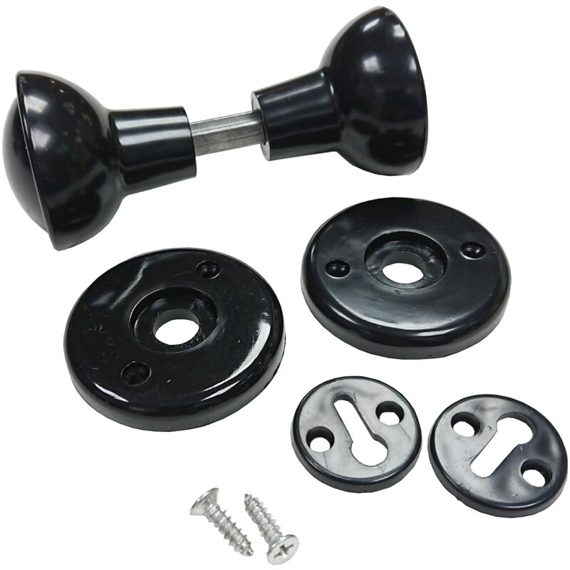 foto del prodotto bulk hardware bh01842 set pomello per sportelli di armadietti, nero