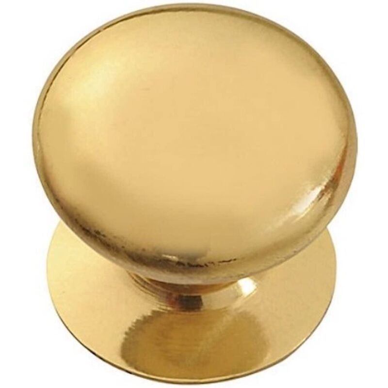 foto del prodotto bulk hardware bh02553 pomello per ante di armadi e credenze in stile vittoriano, ottone lucido, 19 mm
