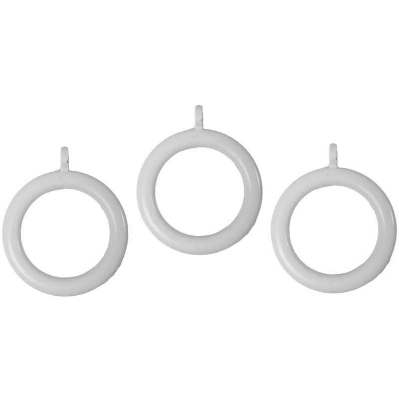 foto del prodotto bulk hardware bh03243 anelli per bastoni per tende, bianco, set di 24 pezzi