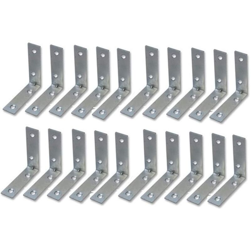 foto del prodotto bulk hardware merriway bh00026 angolo, parentesi graffe, placcati in zinco brillante
