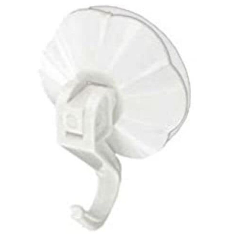foto del prodotto bulk hardware merriway bh00245 gancio a ventosa con azione a leva, bianco, set di 3 pezzi