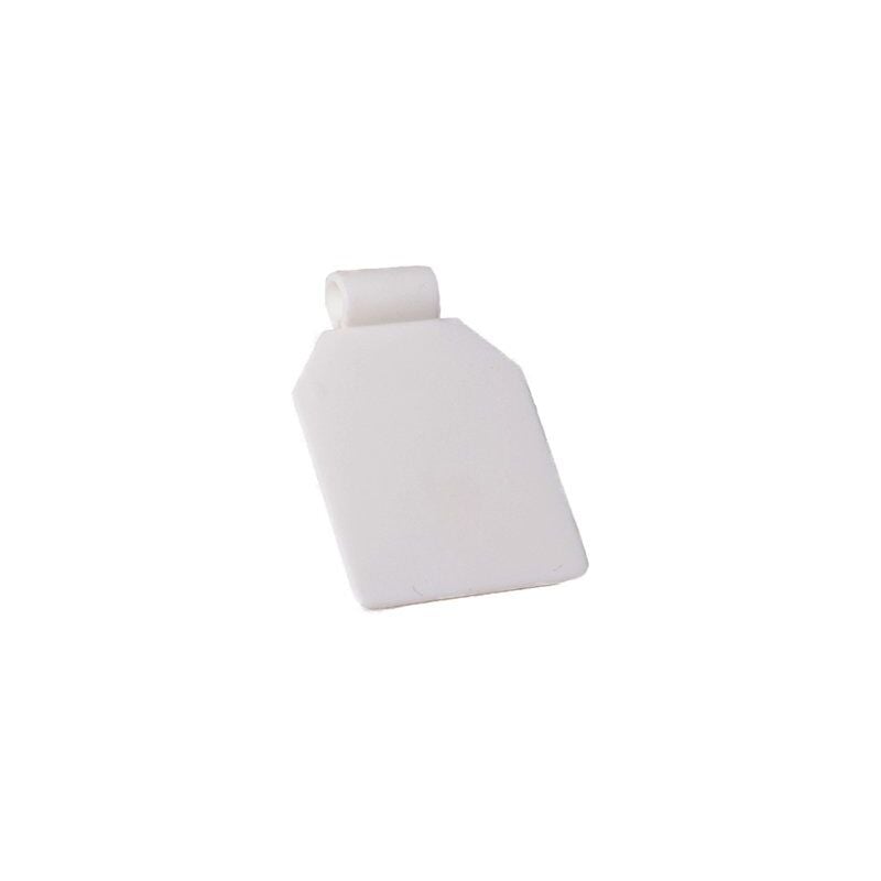 foto del prodotto bulk hardware merriway bh02683 porta prezzi in plastica per ganci a occhiello euro per pannello forato, bianco, set di 100 pezzi