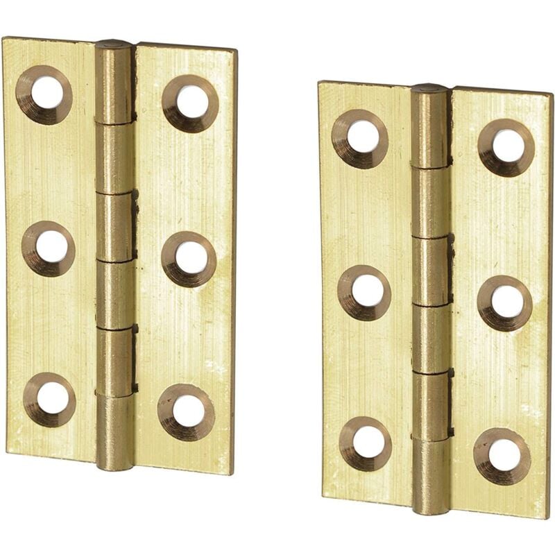 foto del prodotto bulk hardware - merriway bh05986 - cerniera in ottone massiccio, 2 pezzi, 50 mm, confezione da 2 pezzi