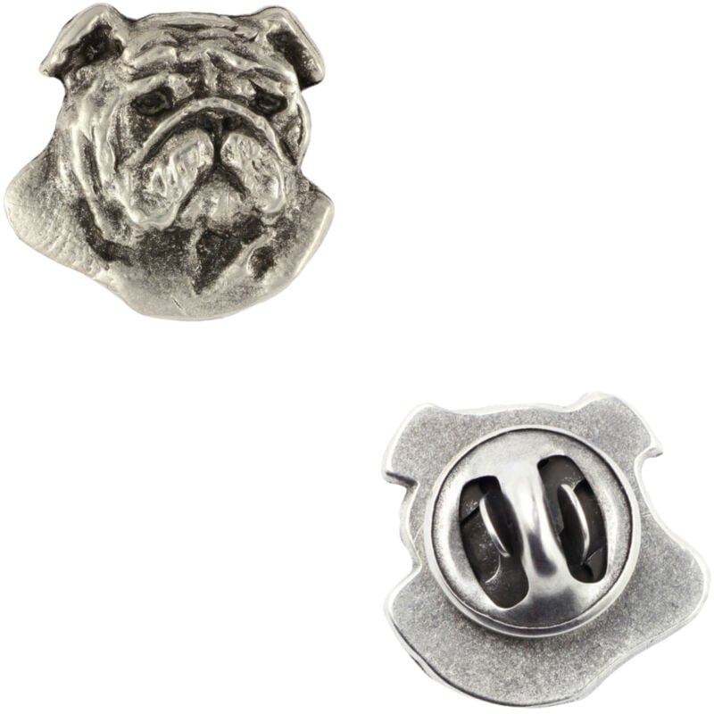 foto del prodotto bulldog inglese, bulldog ii - spilla per cani in una scatola regalo, spilla elegante, spilla da bavero di art-dog