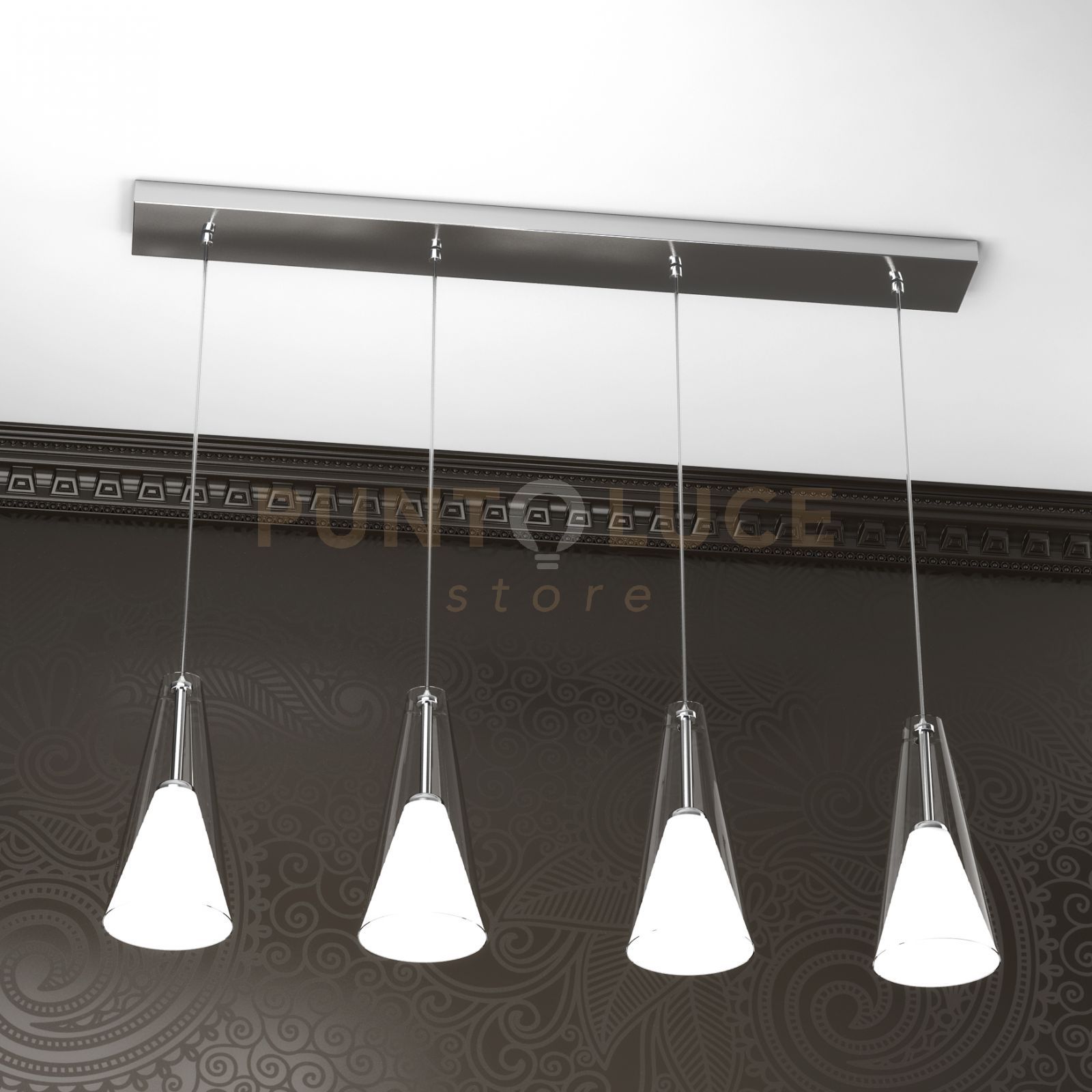 foto del prodotto bullet sospensione 4 luci 1097 s4