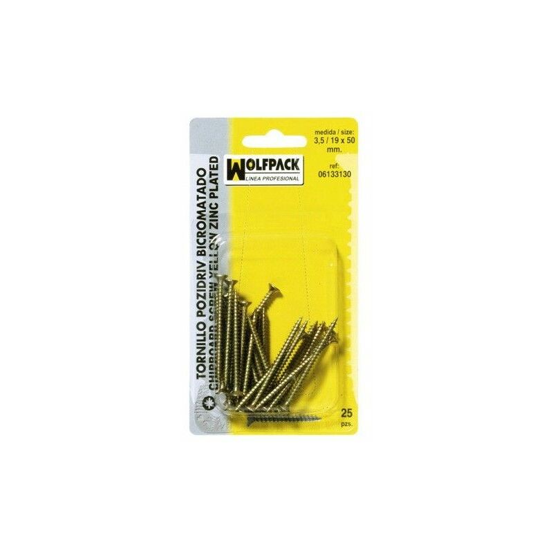 foto del prodotto bullone a vite pozidriv bicromato 3.0 18x 12 mm. 50 pezzi 