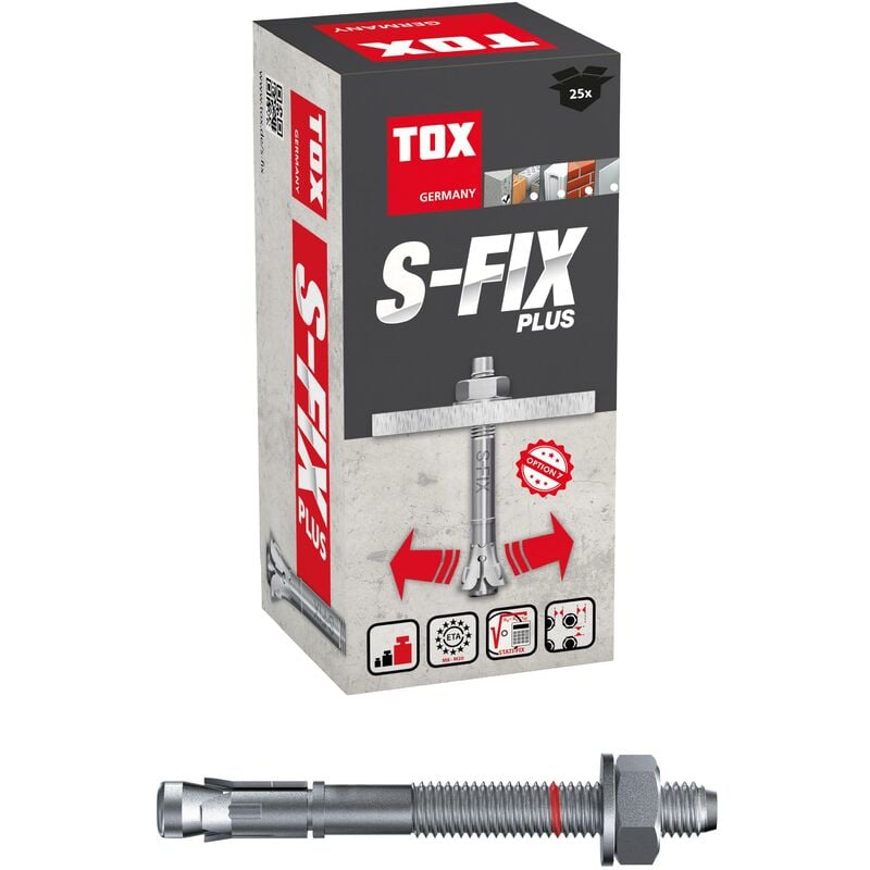 foto del prodotto bullone ancoraggio s fix plus m12x110 18 33 mm