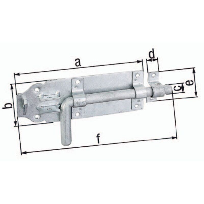 foto del prodotto bullone l.160mm b.70mm sta tzn estensione 49mm