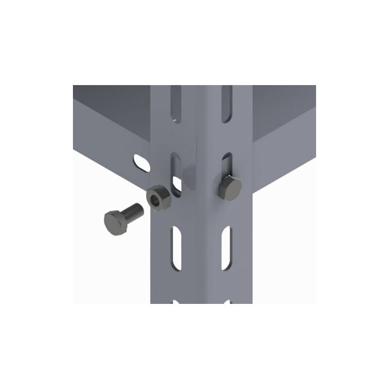 foto del prodotto bullone zincato con dado x scaffalatura