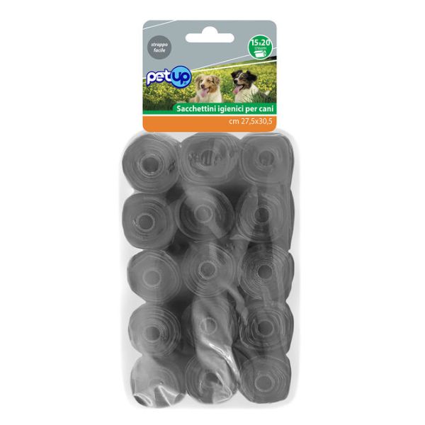 foto del prodotto bundle convenienza i necessari igiene per cani - confezione da 15 rotoli da 20 strappi - spedizione gratis da 39€