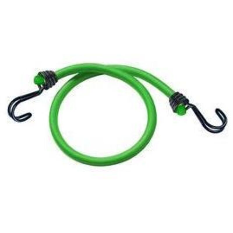 foto del prodotto bungi cords 2 fune elasticacon doppio gancio verde 800 mm master lock
