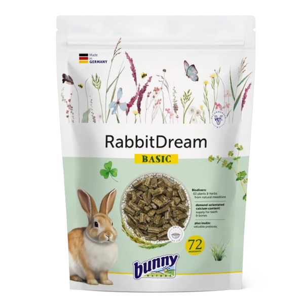 foto del prodotto bunny sogno per conigli basic 600 gr mangime per conigli 1 ordine scegli lo sconto bzr5 bzr20 200 punti fedelt 