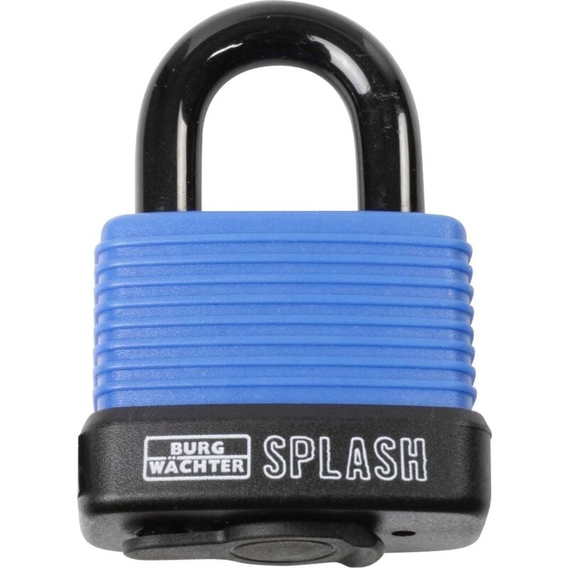 foto del prodotto burg w chter splash 470 45 blue sb lucchetto blu nero serratura a chiave
