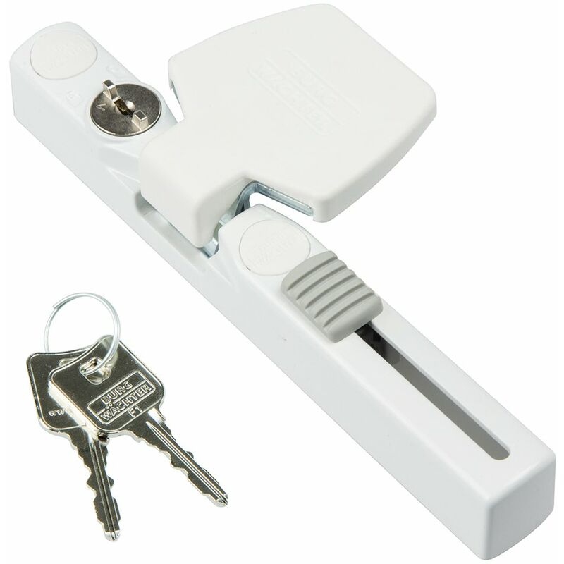 foto del prodotto burg w chter winsafe ws 33 w sb serratura per finestra, bianco, 184 x 74 x 37