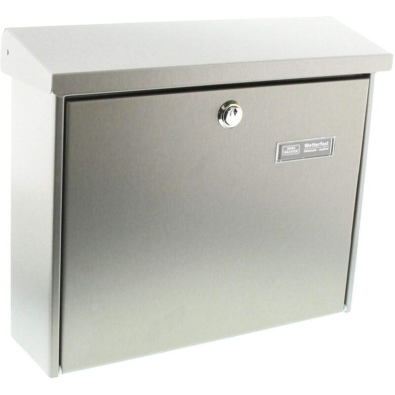 foto del prodotto burg wachter - burg-w chter amrum 3867 ni cassetta postale in acciaio con coperchio, acciaio