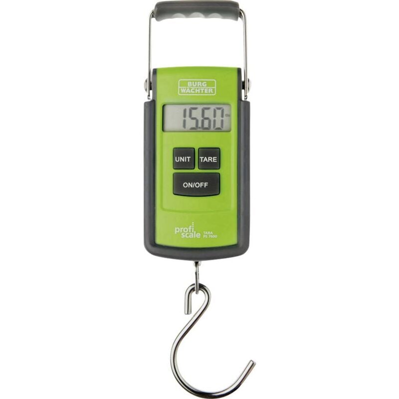 foto del prodotto burg wachter burg w chter tara ps 7600 bilancia a gancio portata max. 40 kg a batteria