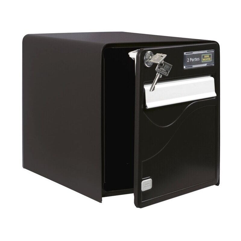 foto del prodotto burg wachter cassetta postale standard nera a 2 ante balutic