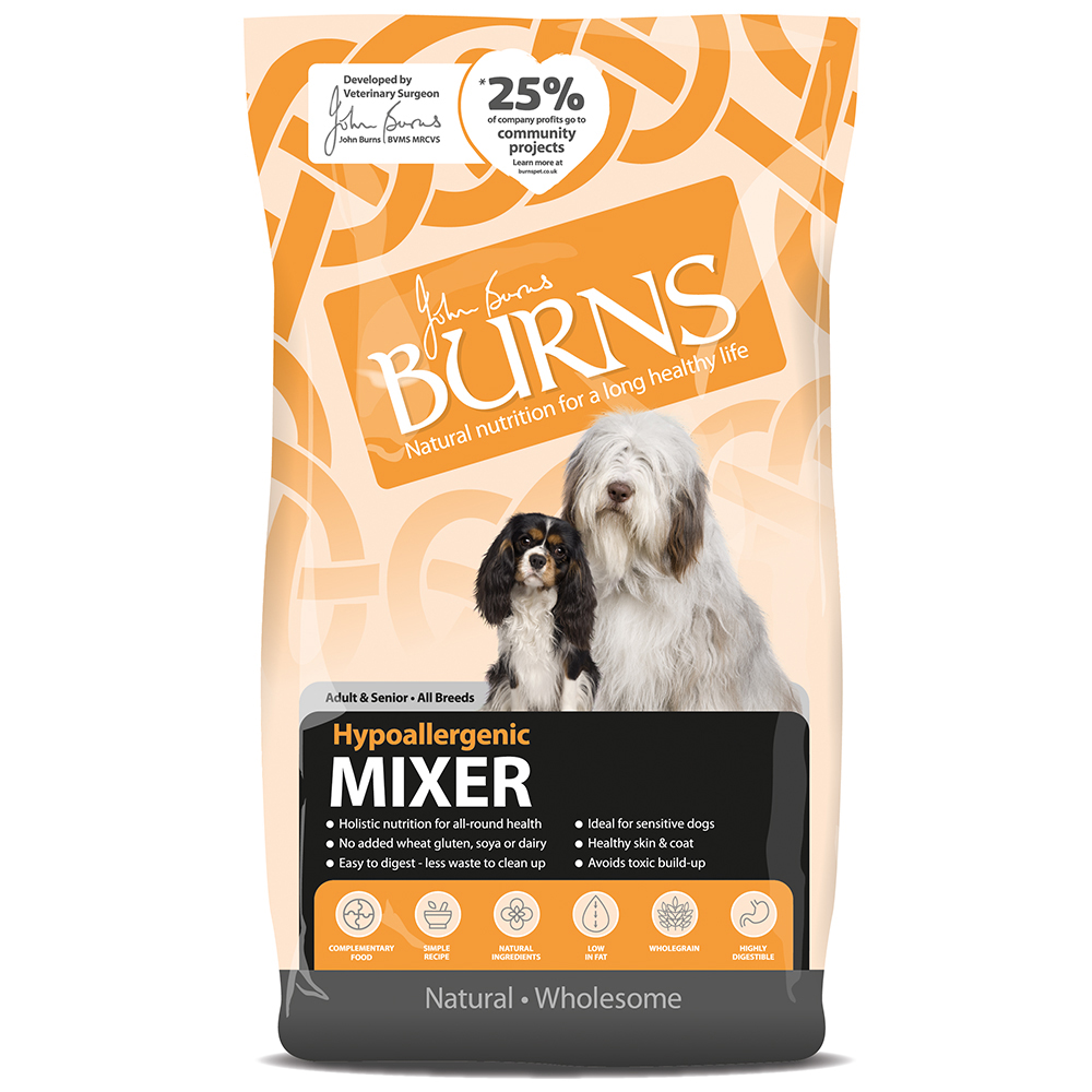 foto del prodotto burns adult senior mixer ipoallergenico 2 kg