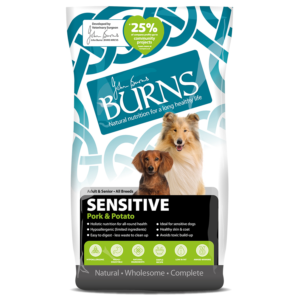 foto del prodotto burns adult senior sensitive maiale patate 12 kg