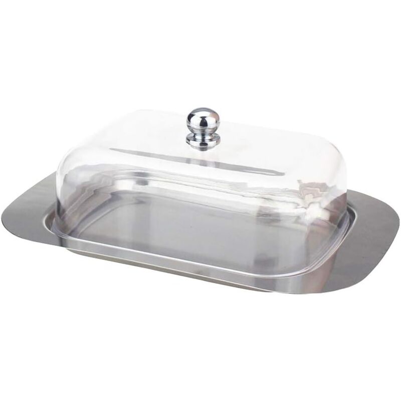 foto del prodotto burriera in acciaio inox con coperchio