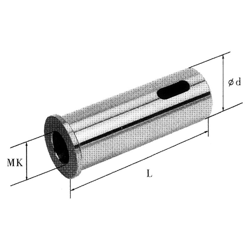 foto del prodotto bussola a cono morse per torretta tornio 36x105 mm cm2 fervi t00bc lcm2