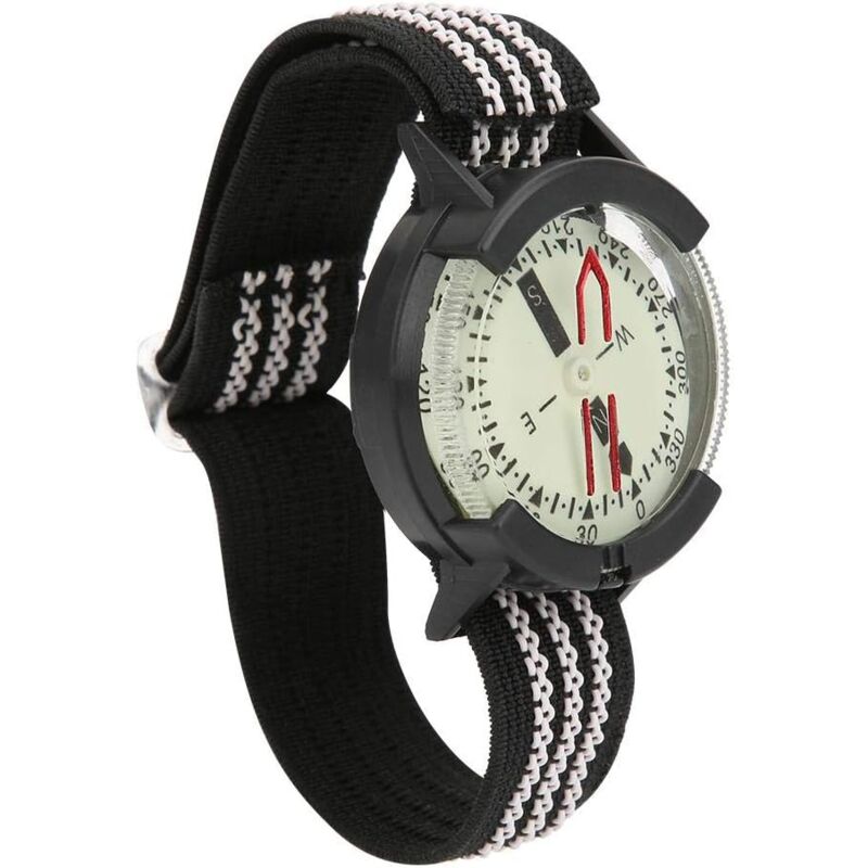 foto del prodotto bussola da orologio impermeabile, bussola da orologio con quadrante luminoso regolabile impermeabile per campeggio all aperto
