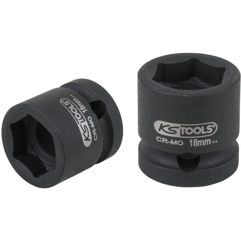 foto del prodotto bussola esagonale 1 2 per avvitatori ad impulsi, extra corta, 18,0 mm