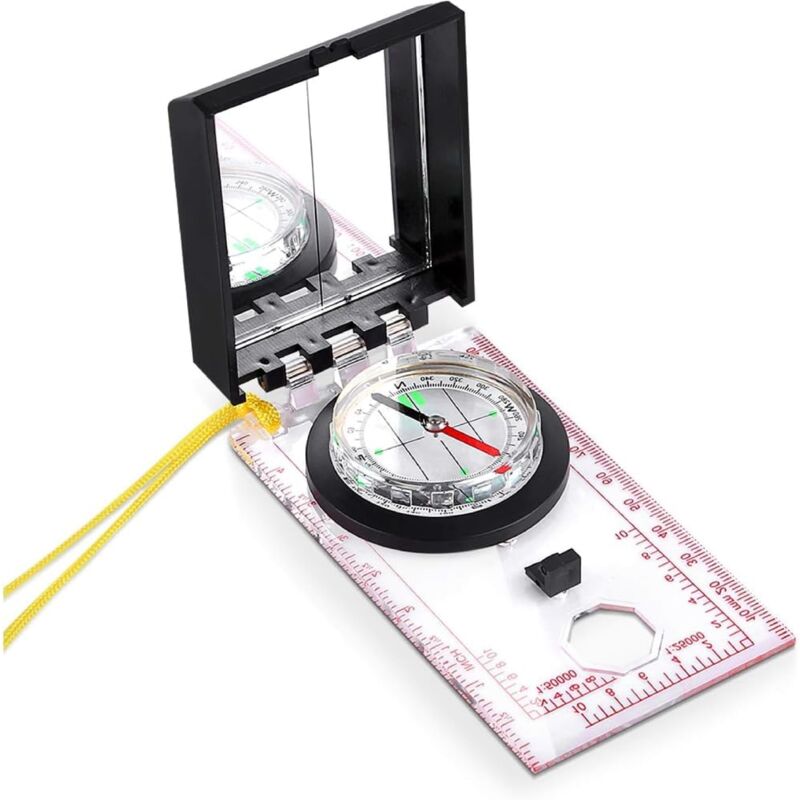 foto del prodotto bussola multiuso bussola multiuso con righello e specchio per plotter kit di emergenza per attivit all aperto
