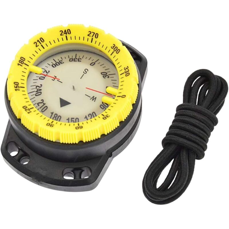 foto del prodotto bussola per immersioni e surf, bracciale luminoso, impermeabile, bussola per navigazione subacquea con visione notturna elastica