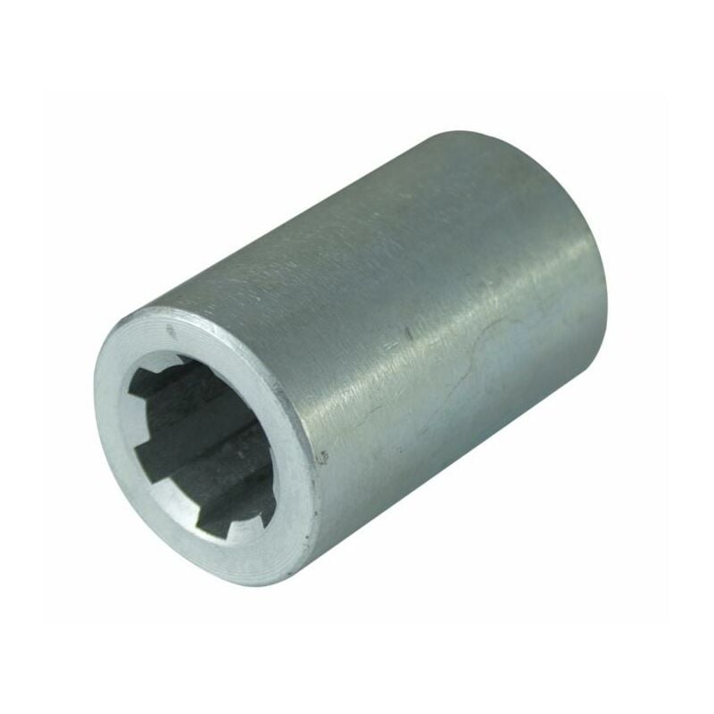 foto del prodotto bussola scanalata 38mm con profilo interno 21x25x5mm e lunghezza 60mm