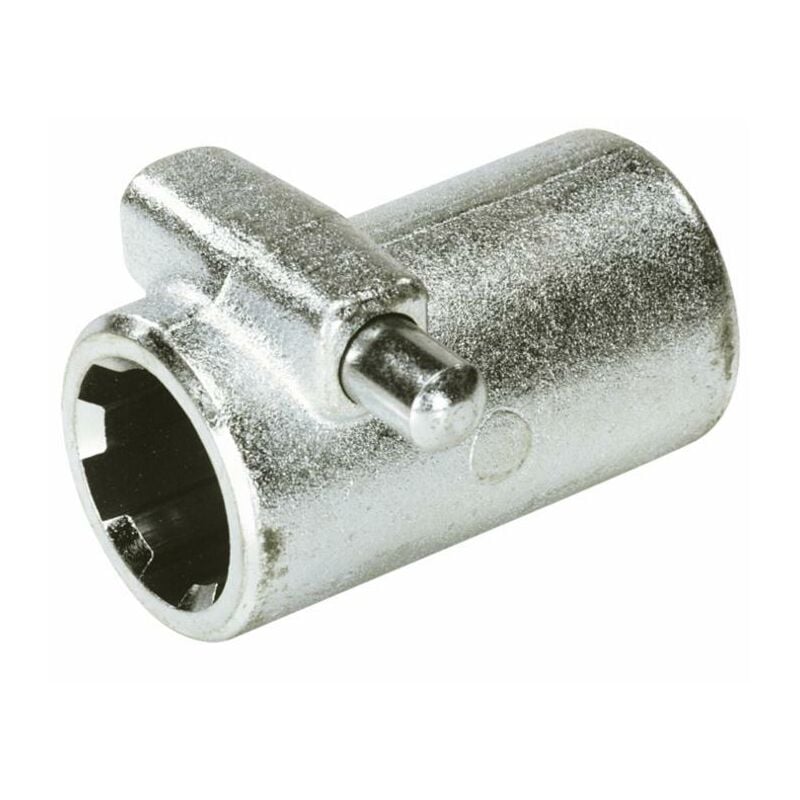 foto del prodotto bussola scanalata con pulsante e profilo interno 13 8 con 6 scanalature e lunghezza 80mm