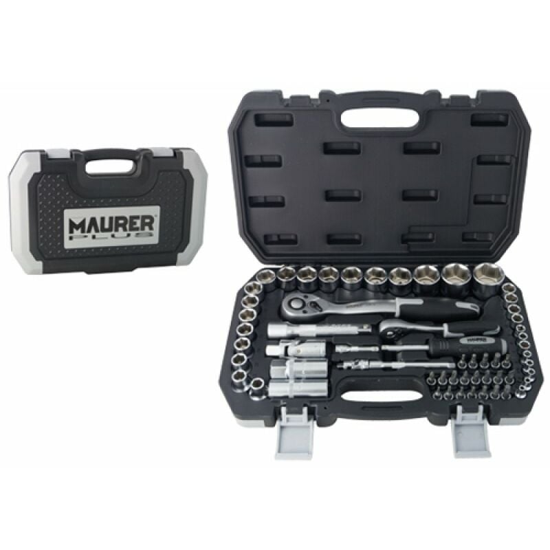 foto del prodotto bussole e bits cr va in serie maurer plus 60pz 1 4 1 2 cf. valigetta