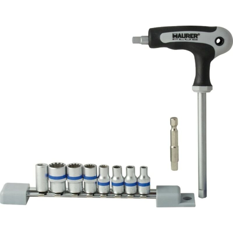 foto del prodotto bussole in serie maurer plus 10pz 1 4 4 10mm cf. blister