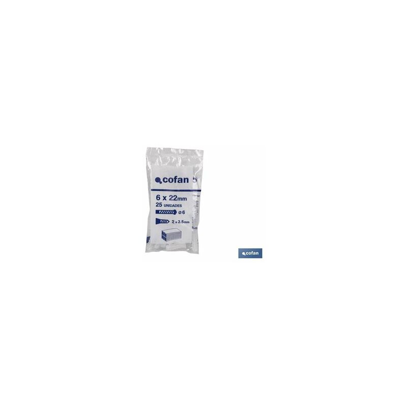 foto del prodotto busta da 25 pz. tappo in plastica 5 mm