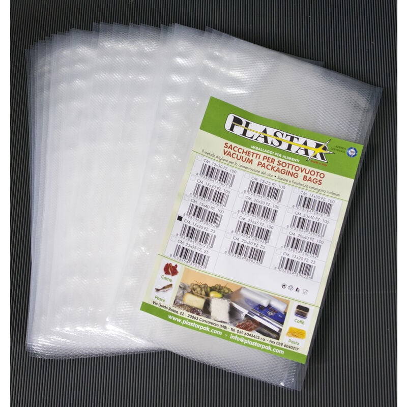 foto del prodotto buste goffrate cm.15x30 x sottovuoto cf.25pz.