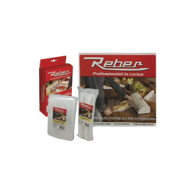 foto del prodotto buste per sottovuoto goffrato reber cm.12x20 pz.100