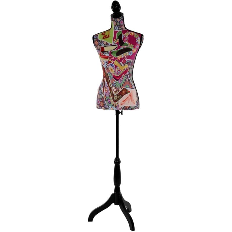 foto del prodotto busto da cucire manichino torso femminile modello in vetroresina tacco alto altezza regolabile 040004290