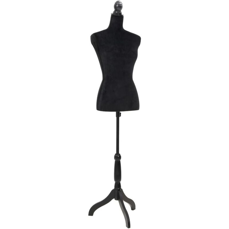 foto del prodotto busto sartoriale donna manichino in tessuto vari colori colore nero