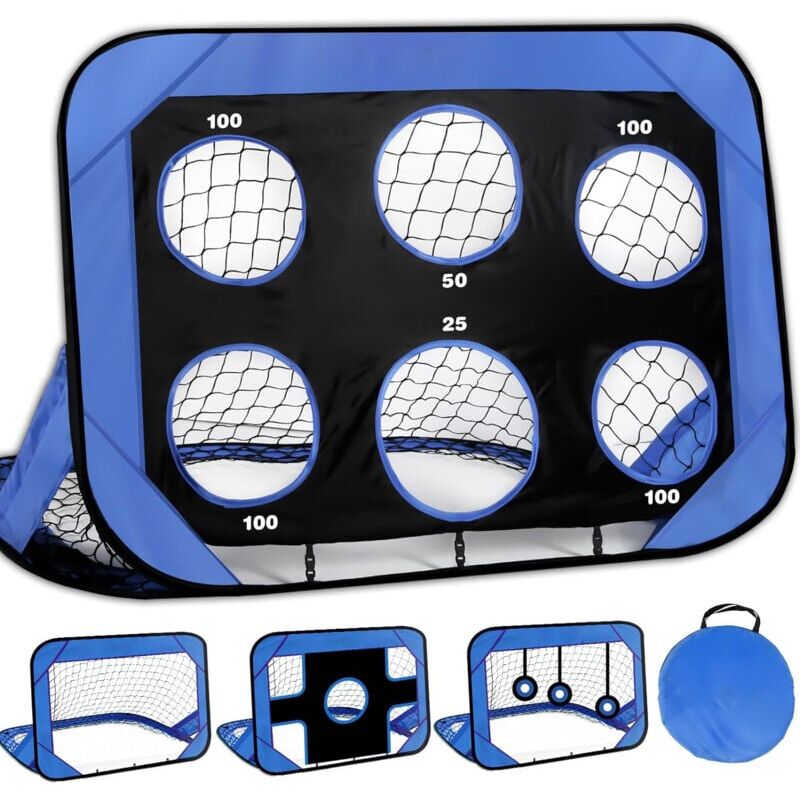 foto del prodotto but de foot enfant ext rieur avec sac port , 4 modes cage de foot pliable 120 80 80 cm, id al pour le jardin, l aire de jeux, le parc et l int rieur