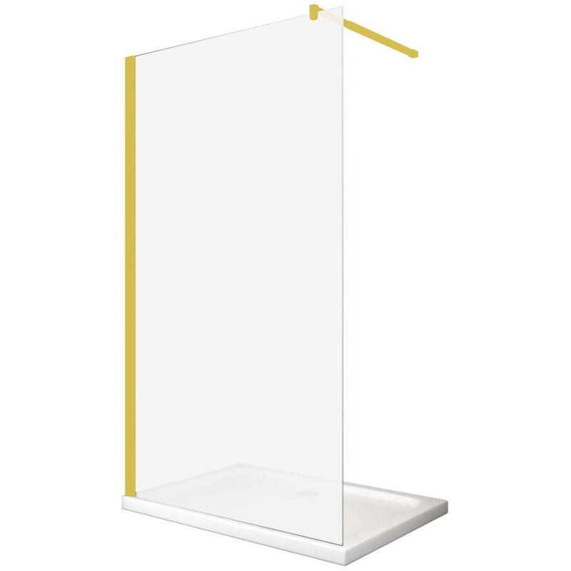 foto del prodotto buylando glaswerk westfalen parete doccia walk in lily 110x200 cm, oro satinato