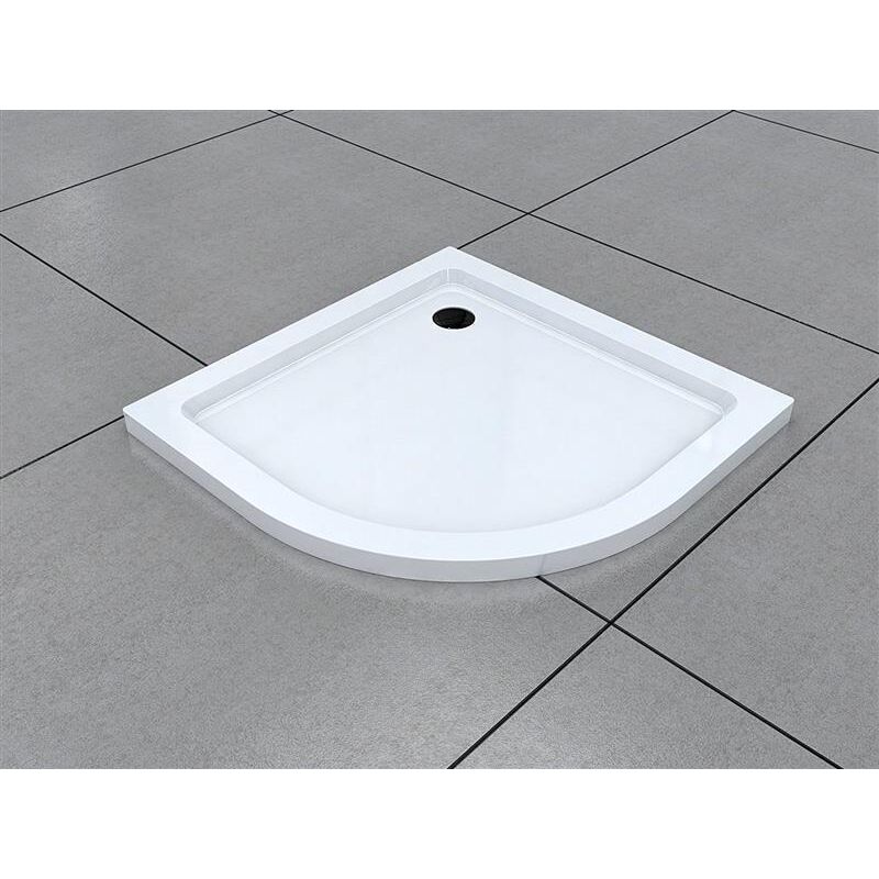 foto del prodotto buylando piatto doccia a quarto di cerchio 100x100 cm piatto doccia piatto in acrilico con altezza 5 cm r55