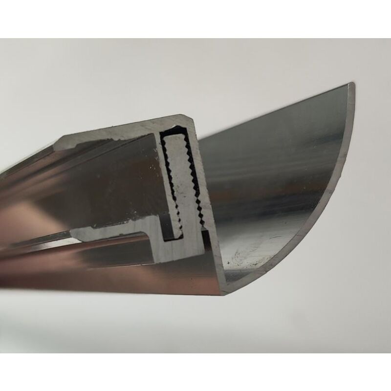 foto del prodotto buylando shop grondaia per tettoia 200cm argento