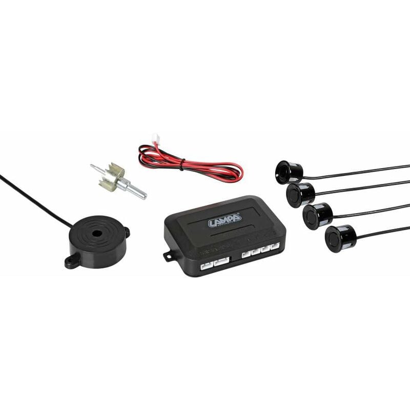 foto del prodotto buzzer r4, kit 4 sensori parcheggio posteriori, 12v