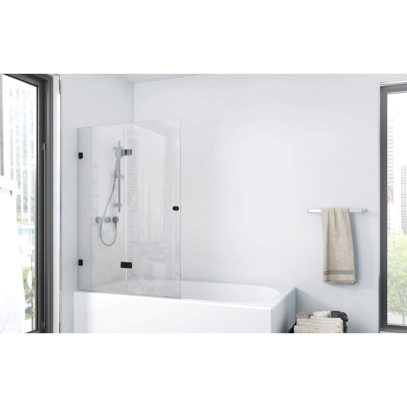 foto del prodotto bwf211 gallery parete per vasca da bagno, colore nero opaco marwell